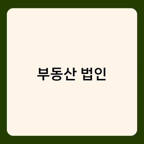 부동산 법인 3