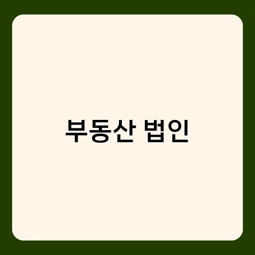 부동산 법인 2